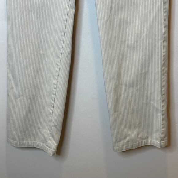 Dockers Metro Pant Pinstripe Khaki Ideal Fit Womens Size 10 Medium Straight Leg - Picture 8 of 12